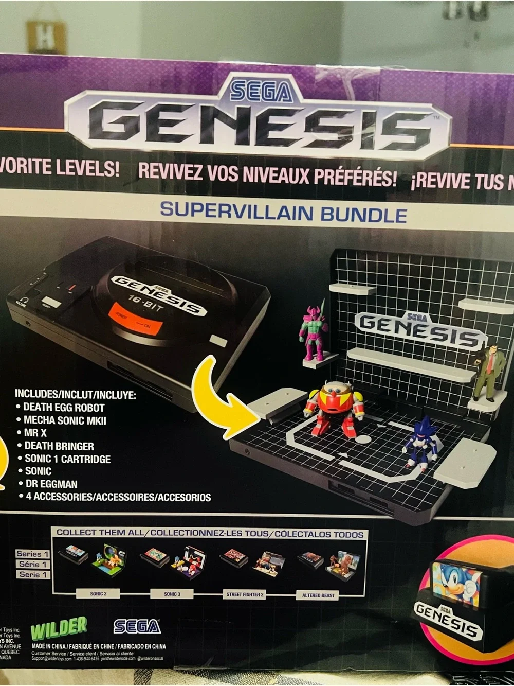 Genesis 16-Bit Console - Black (Supervillain Bundle)